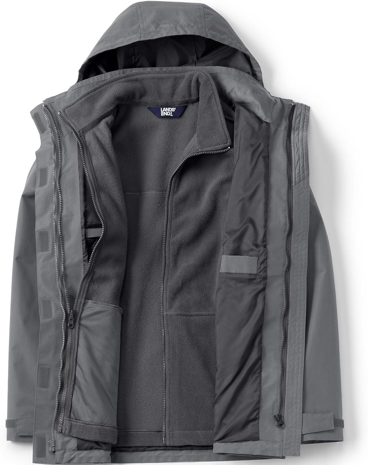 imageLands End Womens 3 in 1 Squall JacketArctic Gray