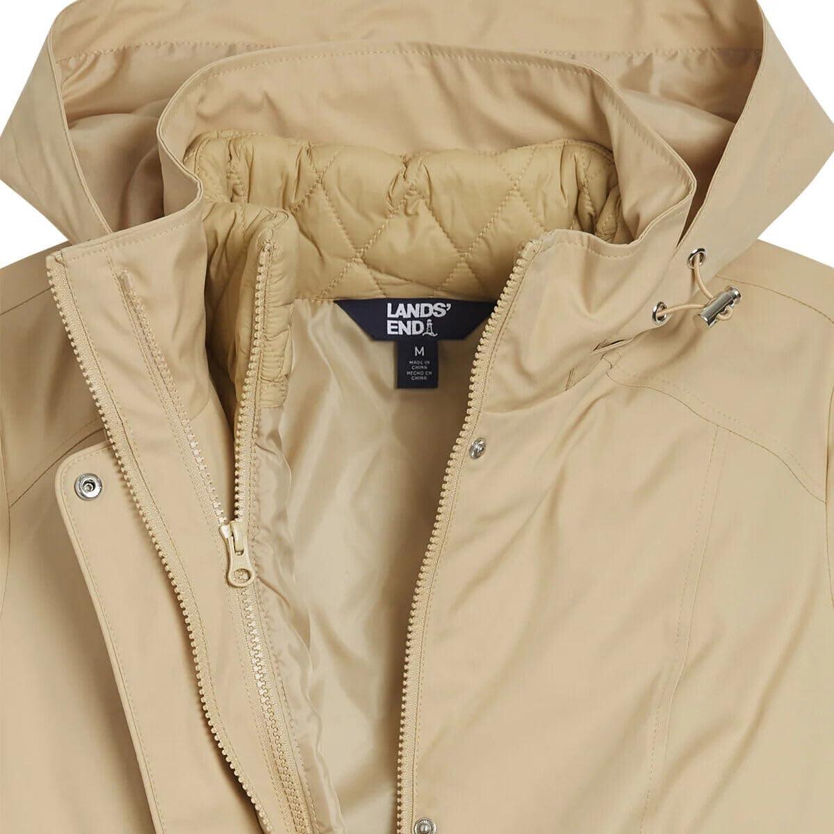 imageLands End Womens 3in1 Systems Jacket with Removable Puffer VestTan