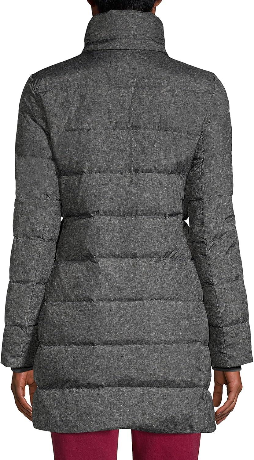 imageLands End Womens Down Winter Coat Dark Stone Heather Regular XSmall