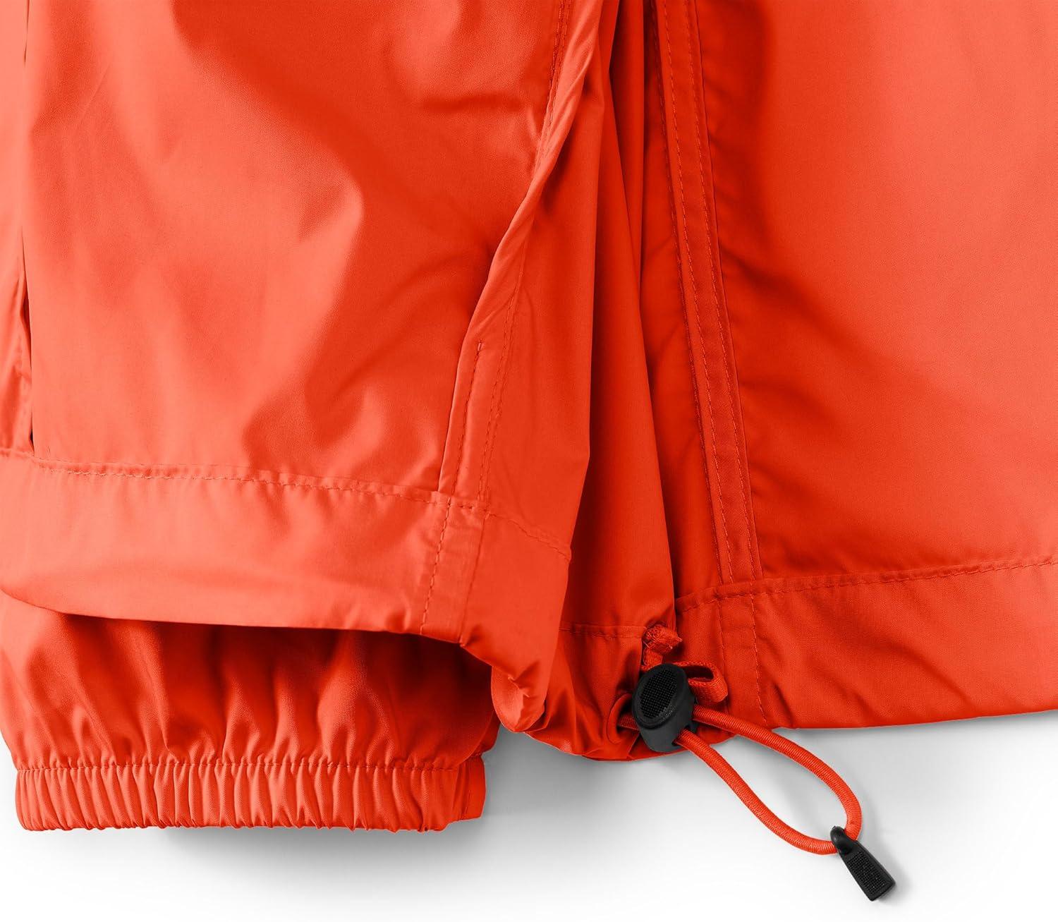 imageLands End Womens Packable Water Resistant UPF 50 Windbreaker JacketPapaya Orange