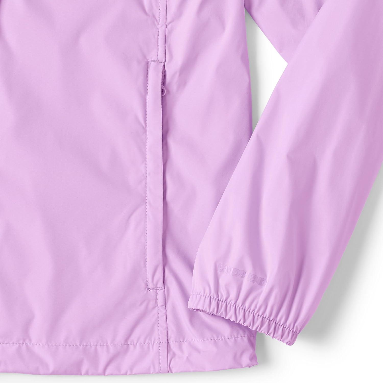imageLands End Womens Packable Water Resistant UPF 50 Windbreaker JacketWild Lilac