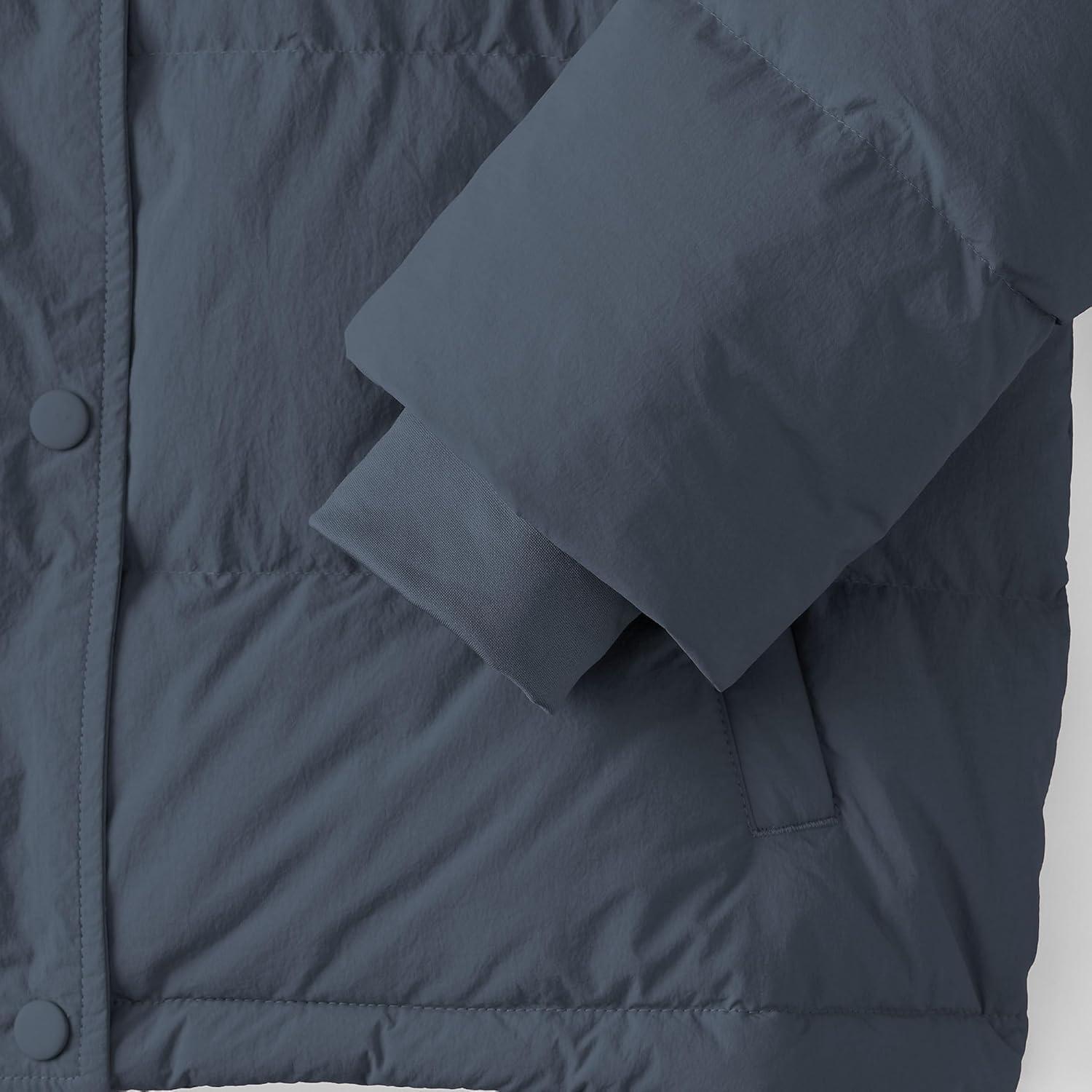 imageLands End Womens Wide Channel 600 Down Puffer JacketDark Slate