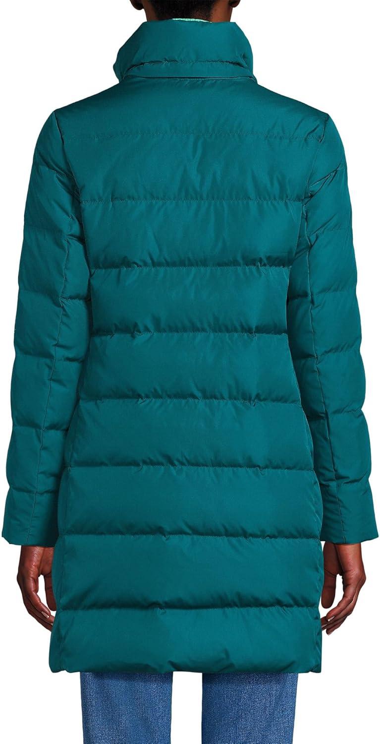 imageLands End Womens Winter Down Coat Evening Teal Regular Small