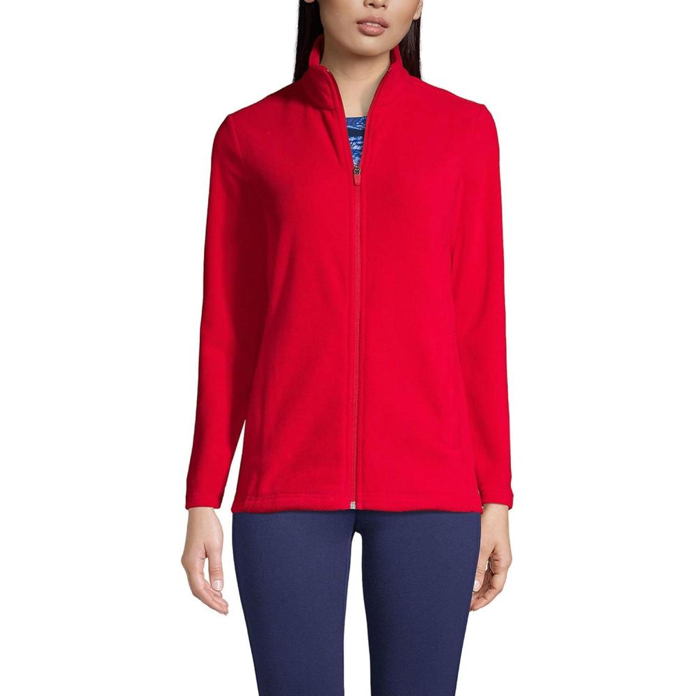 imageLands End Anyweather Fleece Full Zip JacketRich Red
