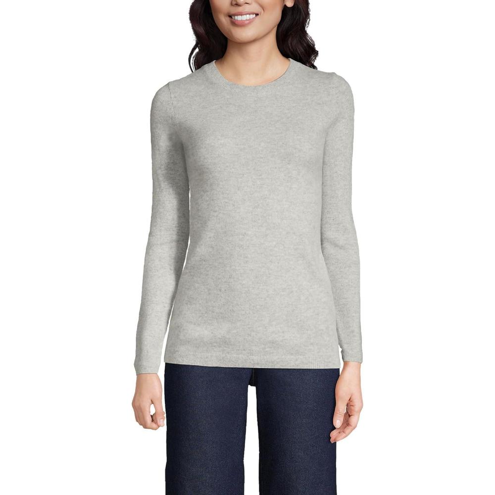 imageLands End Cashmere SweaterGray Heather