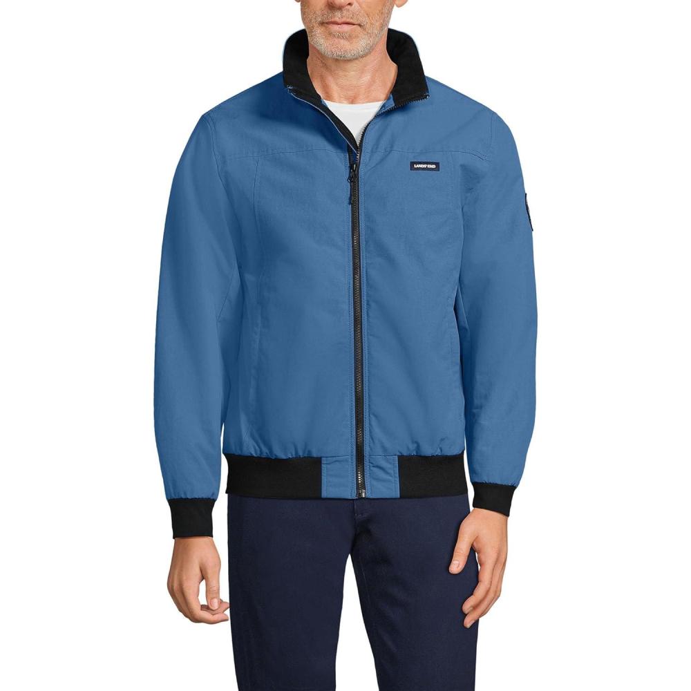 imageLands End Mens Classic Squall Waterproof Insulated JacketMariner Blue