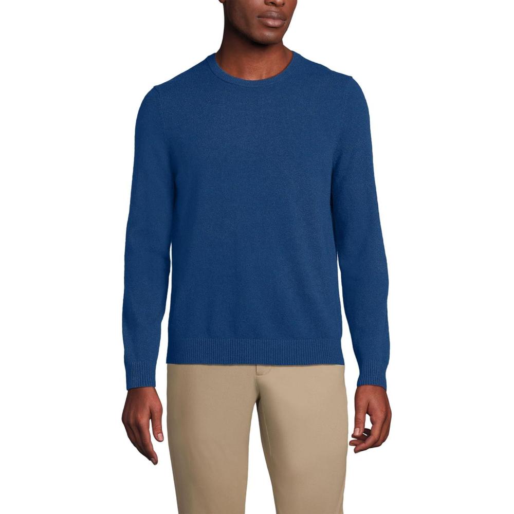 imageLands End Mens Fine Gauge Cashmere SweaterNorthern Sky Heather
