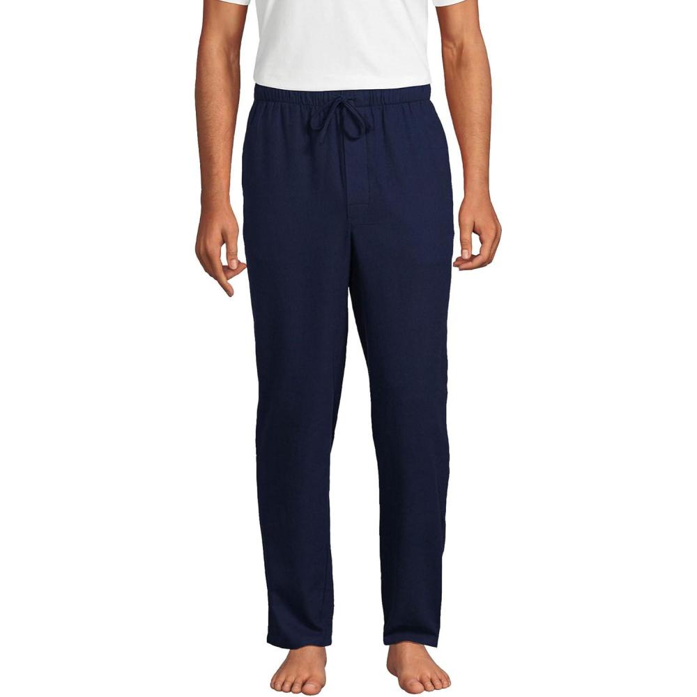 imageLands End Mens Flannel Pajama PantsDeep Sea Navy