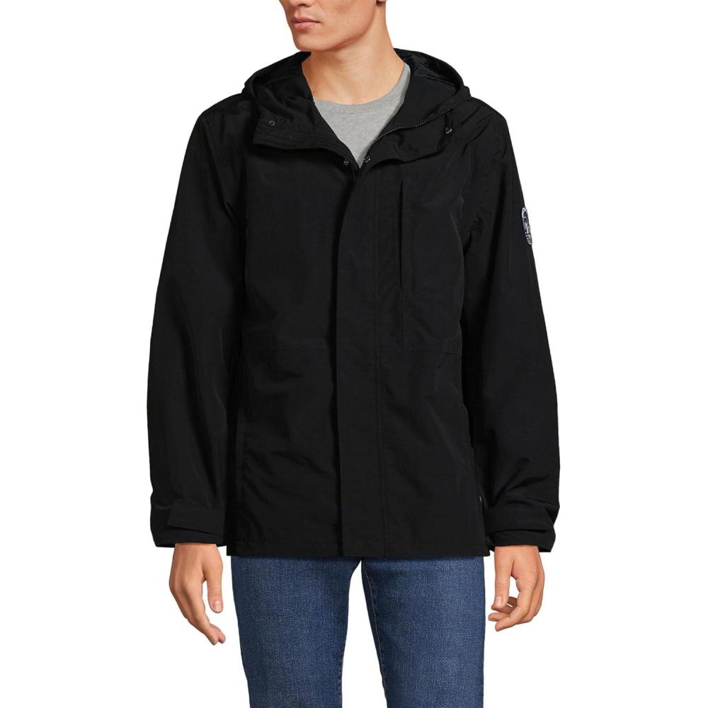 imageLands End Mens Squall Unlined Rain JacketBlack