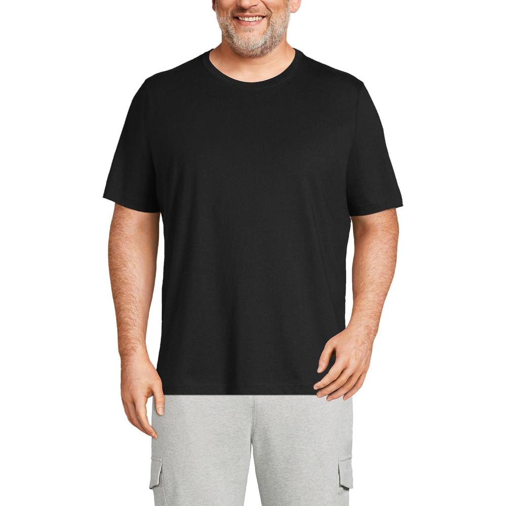imageLands End Mens SuperT Short Sleeve TShirtBlack