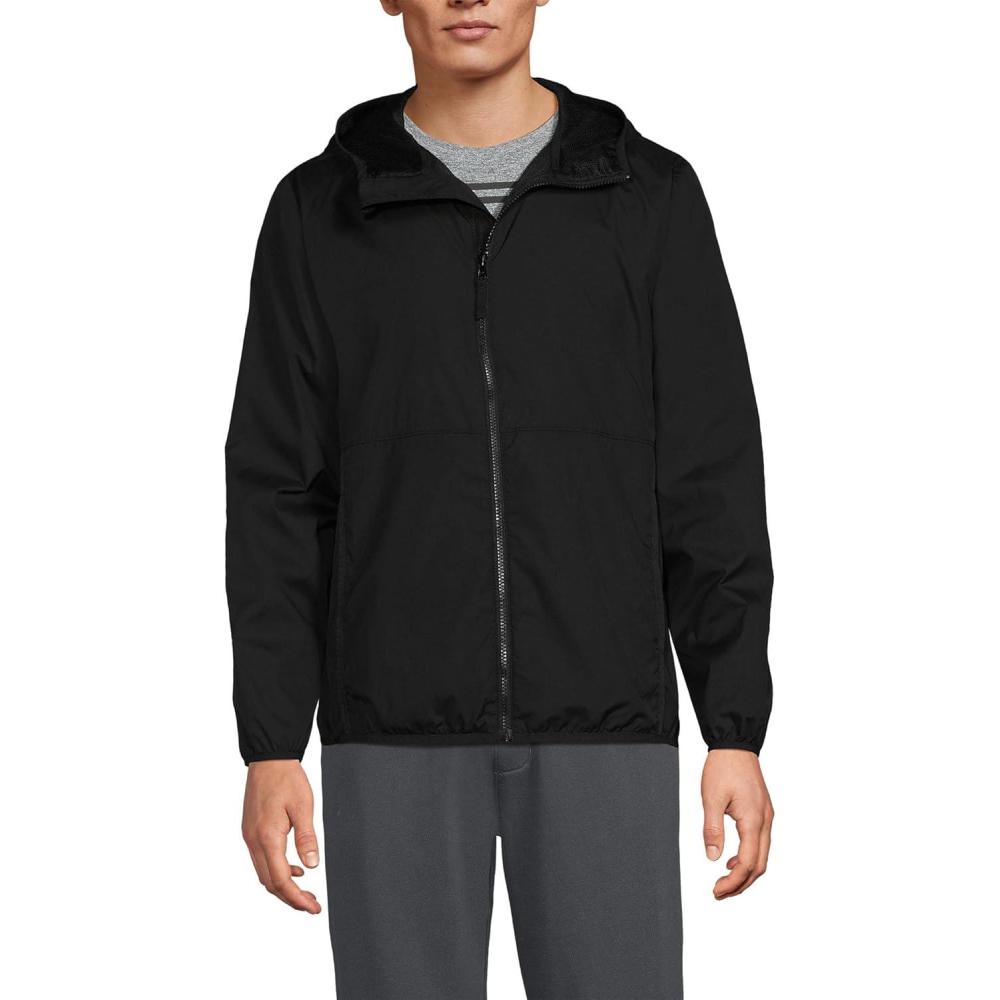 imageLands End Mens UPF 50 Windbreaker JacketBlack