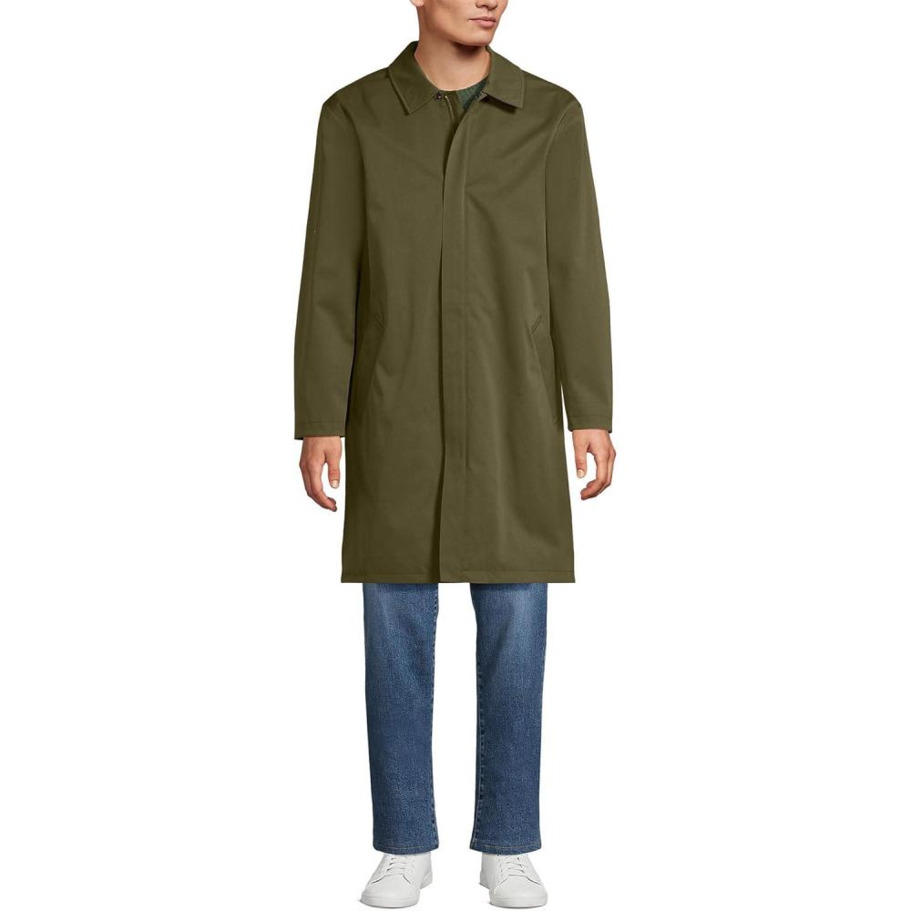 imageLands End Mens Waterproof Mac RaincoatWoodland Moss