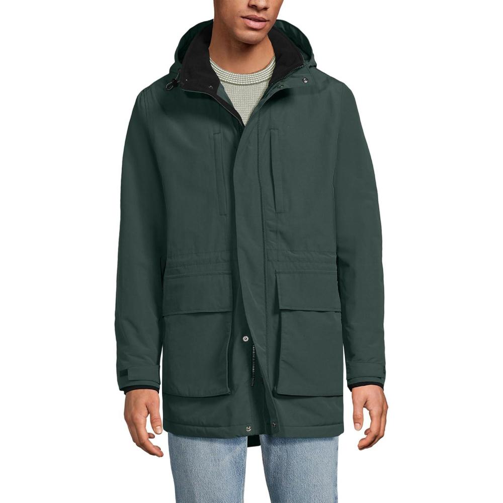 imageLands End Mens Waterproof Squall ParkaEvening Forest