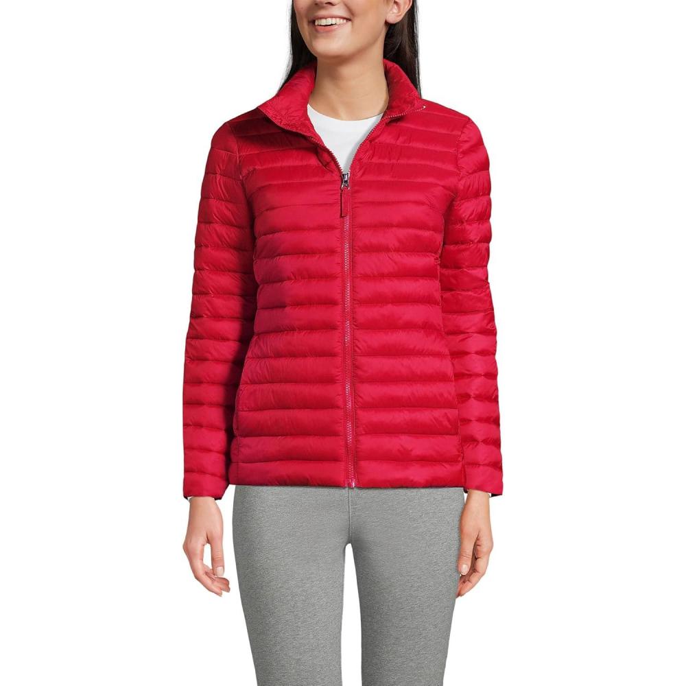 imageLands End School Uniform Womens ThermoPlume JacketRed