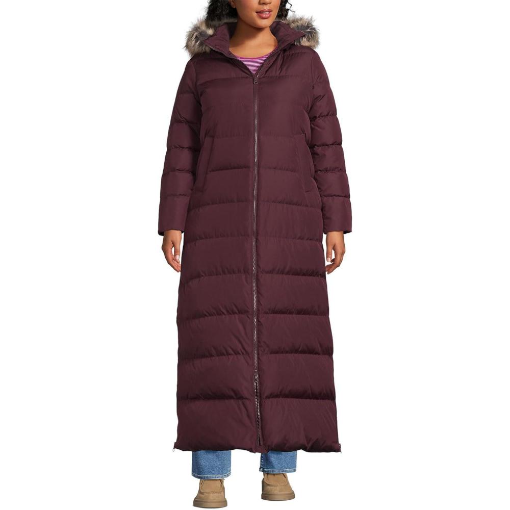imageLands End Womens Down Maxi Winter CoatLush Burgundy