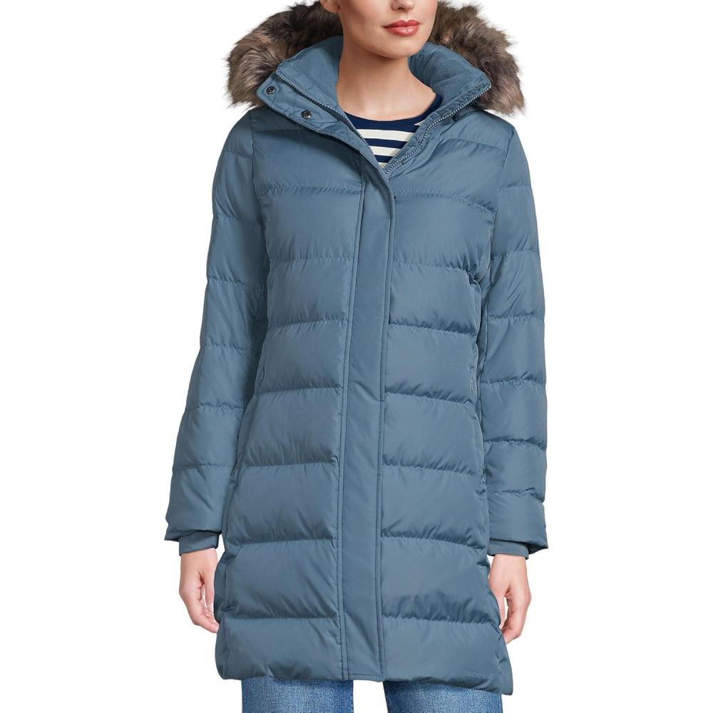 imageLands End Womens Down Winter CoatSoft Peacock