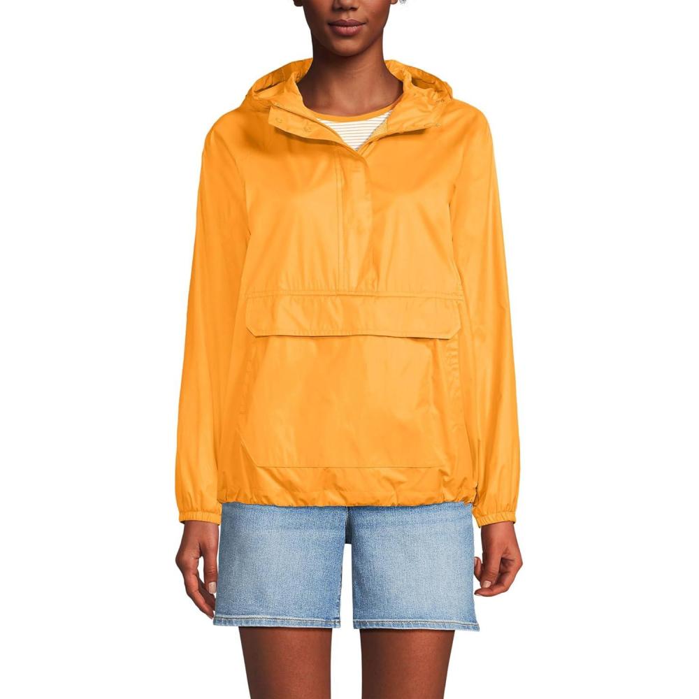 imageLands End Womens Packable Anorak WindbreakerSweet Mango