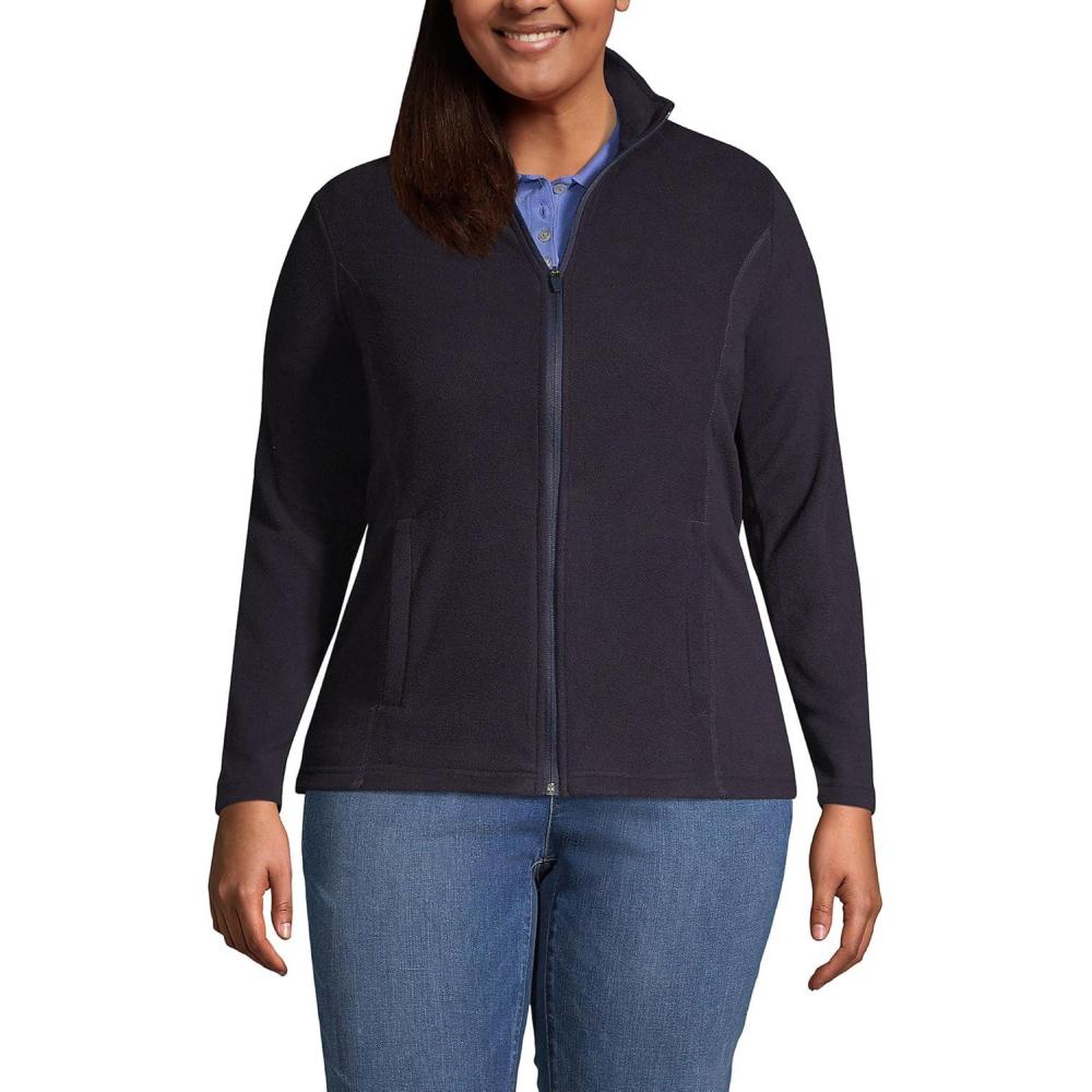 imageLands End Womens Thermacheck 100 Fleece JacketTrue Navy