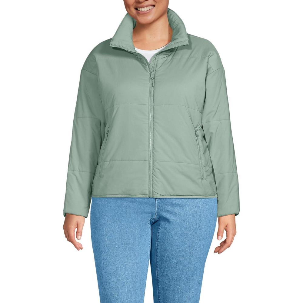 imageLands End Womens WanderFree Insulated JacketLily Pad Green