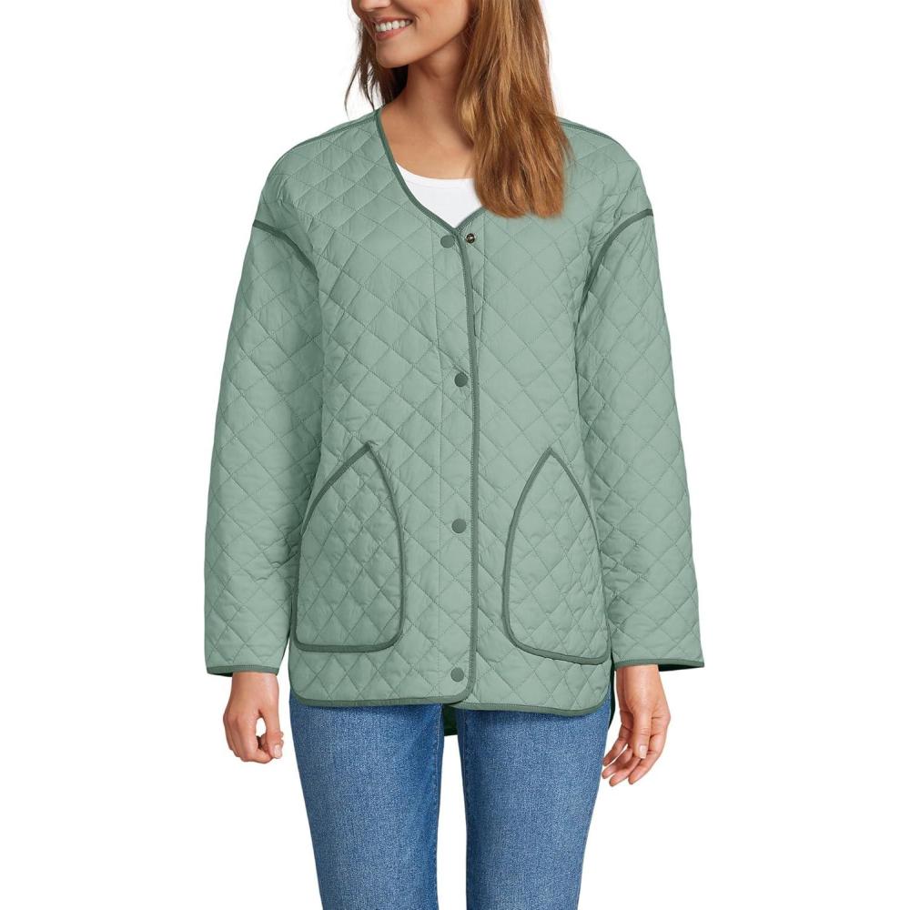 imageLands End Womens WanderFree Liner JacketLily Pad Green