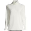 Lands’ End Anyweather Fleece Quarter Zip Pullover(Ivory)