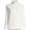 Lands’ End Anyweather Fleece Quarter Zip Pullover(Ivory)