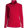 Lands’ End Anyweather Fleece Quarter Zip Pullover(Rich Red)
