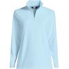 Lands’ End Anyweather Fleece Quarter Zip Pullover(Subtle Blue)