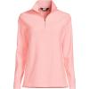 Lands’ End Anyweather Fleece Quarter Zip Pullover(Sunset Coral Pink)