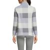 Lands’ End Anyweather Fleece Quarter Zip Pullover(Surf Grey Buffalo Check)