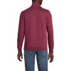 Lands’ End Bedford Rib Quarter Zip Pullover Sweater(Burgundy Spritz)