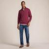Lands’ End Bedford Rib Quarter Zip Pullover Sweater(Burgundy Spritz)