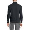 Lands’ End Bedford Rib Quarter Zip Pullover Sweater(Dark Charcoal Heather)