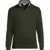 Lands’ End Bedford Rib Quarter Zip Pullover Sweater(Havana Brown)