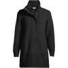 Lands’ End Boucle Fleece Coat(Black)