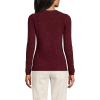 Lands’ End Cashmere Sweater(Rich Burgundy Donegal)