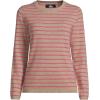 Lands’ End Cashmere Sweater(Vicuna Heather Rose Stripe)