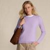 Lands’ End Cashmere Sweater(Washed Lavender Heather)