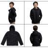 Lands’ End Kids Packable Hooded Down Puffer Jacket Coat (XXS-XXL)(Black)