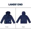 Lands’ End Kids Packable Hooded Down Puffer Jacket Coat (XXS-XXL)(Navy)