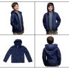 Lands’ End Kids Packable Hooded Down Puffer Jacket Coat (XXS-XXL)(Navy)