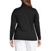 Lands’ End Lightweight Jersey Long Sleeve Turtleneck(Black)