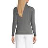 Lands’ End Lightweight Jersey Long Sleeve Turtleneck(Charcoal Heather)