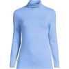 Lands’ End Lightweight Jersey Long Sleeve Turtleneck(Clear Blue Sky)