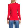 Lands’ End Lightweight Jersey Long Sleeve Turtleneck(Compass Red)