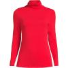 Lands’ End Lightweight Jersey Long Sleeve Turtleneck(Compass Red)