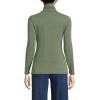 Lands’ End Lightweight Jersey Long Sleeve Turtleneck(Estate Green Heather)