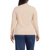 Lands’ End Lightweight Jersey Long Sleeve Turtleneck(French Pecan Heather)