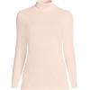 Lands’ End Lightweight Jersey Long Sleeve Turtleneck(Pink Opal)