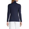 Lands’ End Lightweight Jersey Long Sleeve Turtleneck(Radiant Navy)